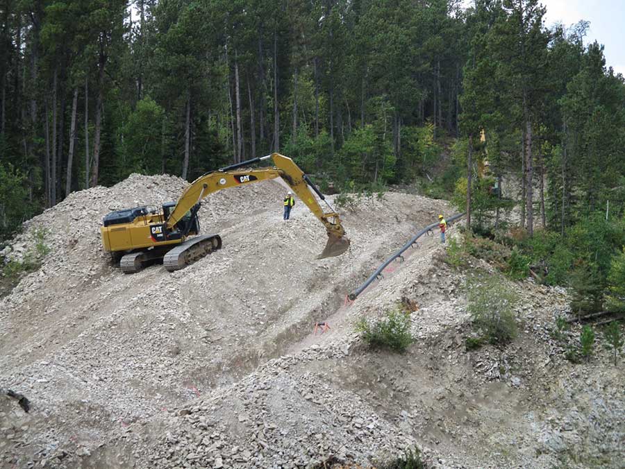 Stormwater, Erosion Control, and Underseepage Improvements at Gilt Edge Mine. Deadwood, SD