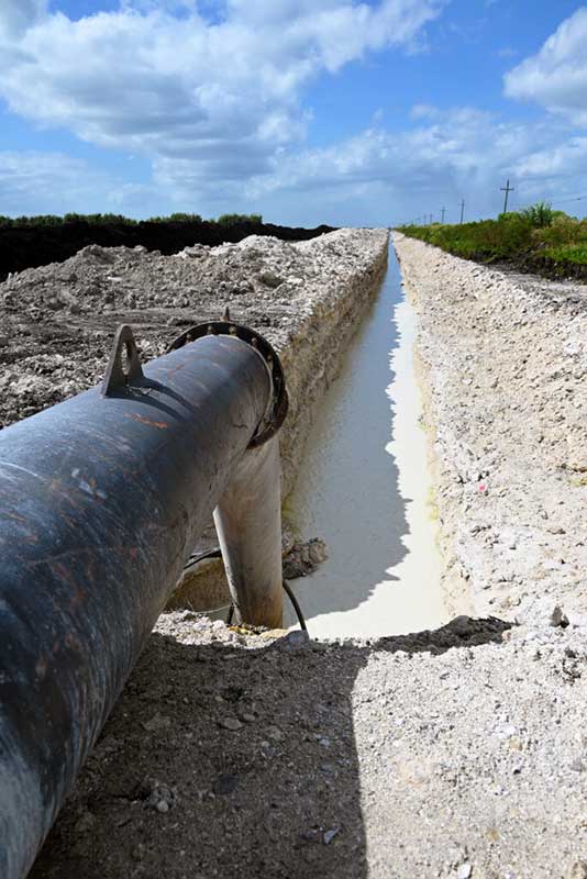 Stormwater, Erosion Control, and Underseepage Improvements. Bolles Canal Conveyance Improvements.<br />
Palm Beach County, Florida.
