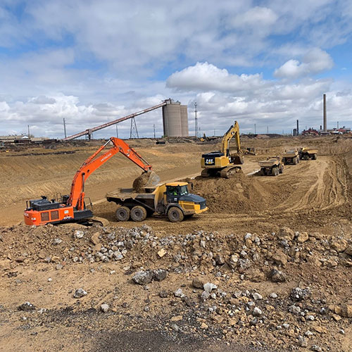 Former Industrial Site Preparation & Hazardous Material Remediation