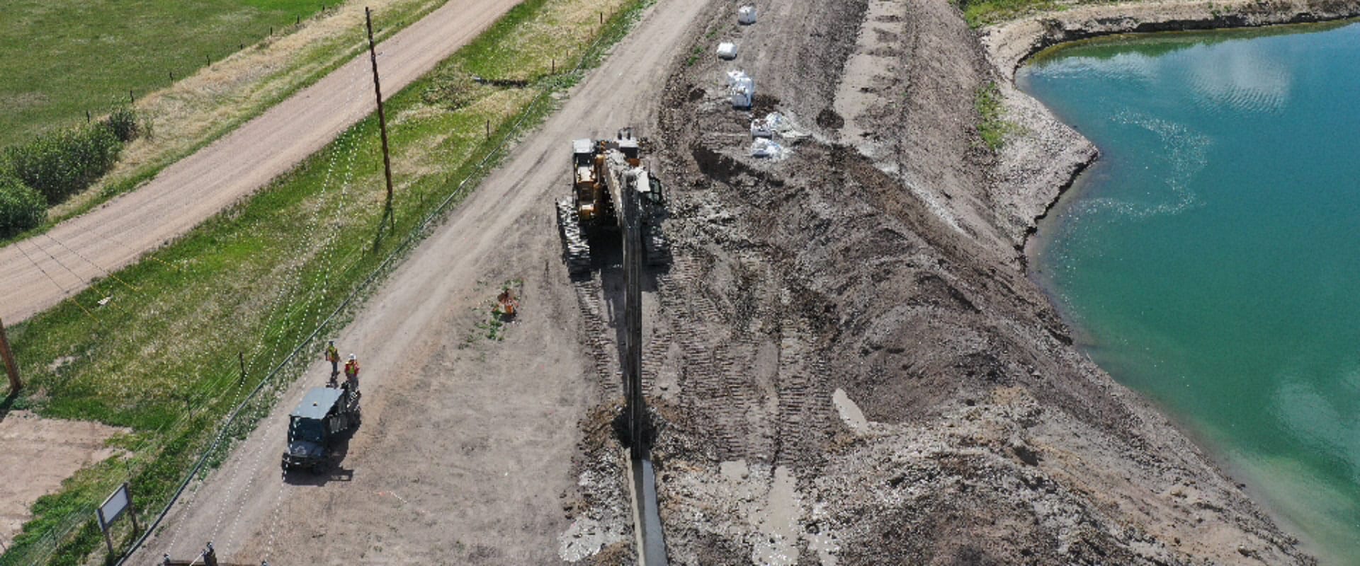 Walker Reservoir Groundwater Cutoff Wall Construction