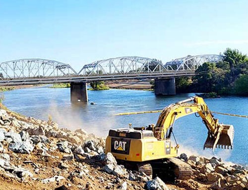 Erosion Control at Lower American River Site 2-1