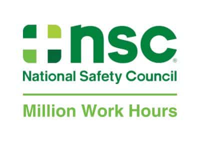 NSC National Safety Council Million Hours Worked Award