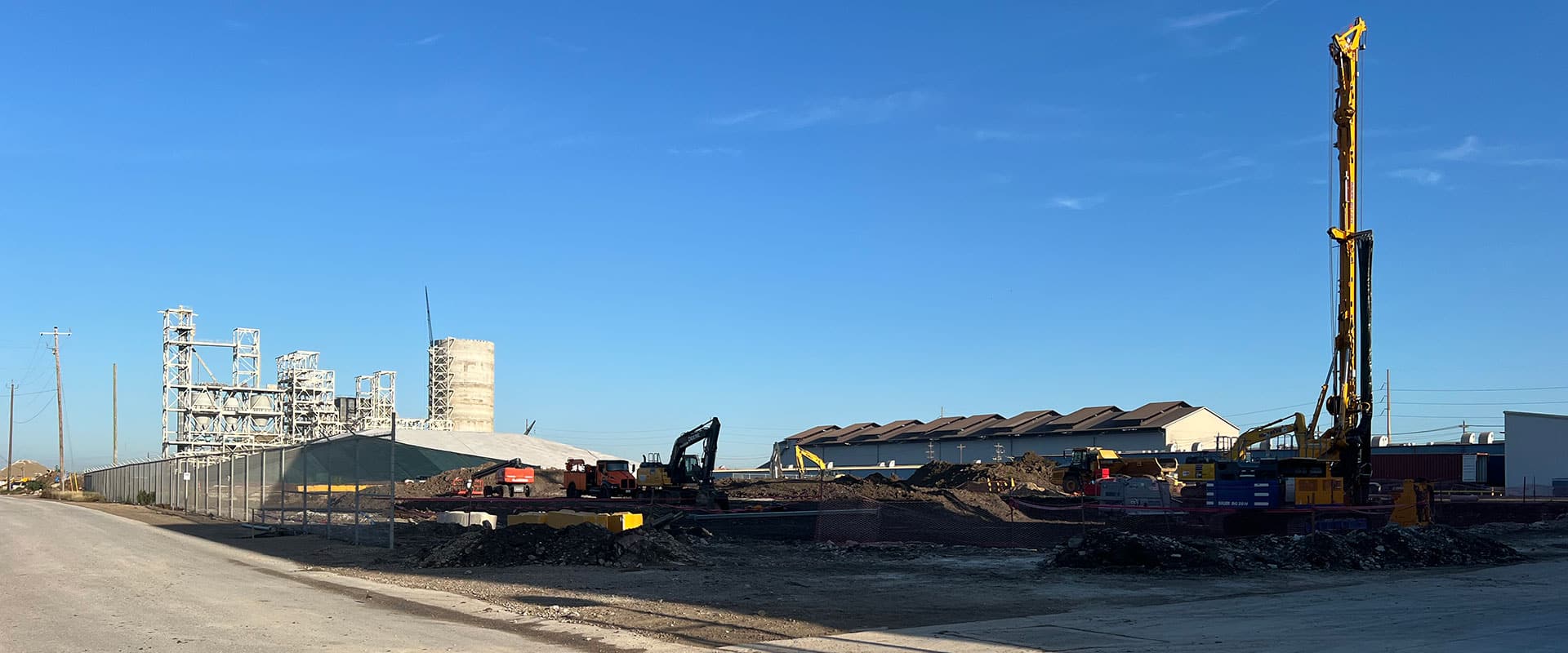 Cimsa America New Gray Grinding Plant Piling Works