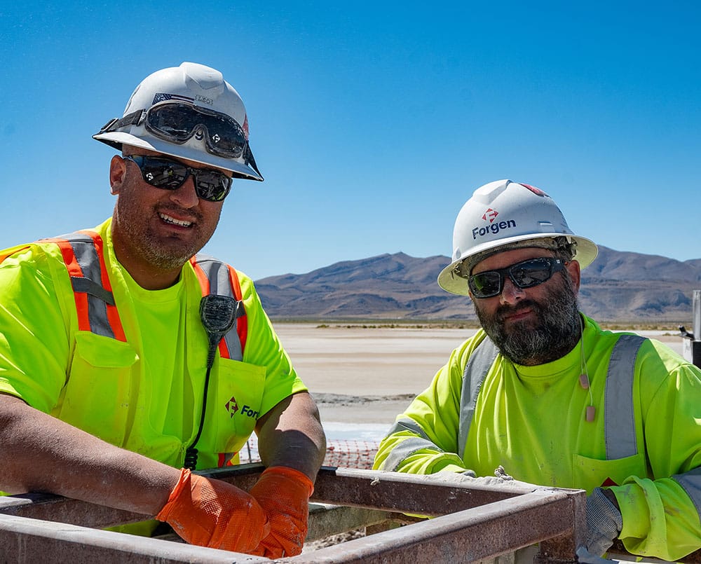 Life at Forgen Construction. Crew at project site.