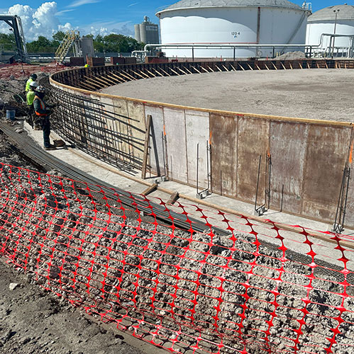 Kinder Morgan Tarsco Tanks construction project