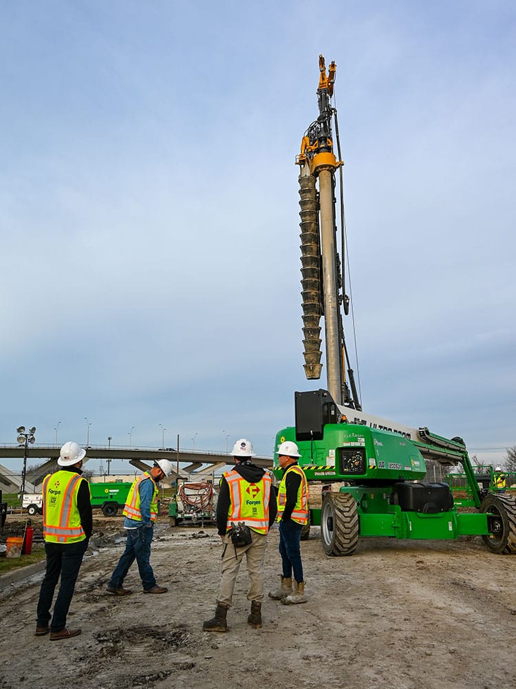 Forgen geotechnical construction, deep foundations installation