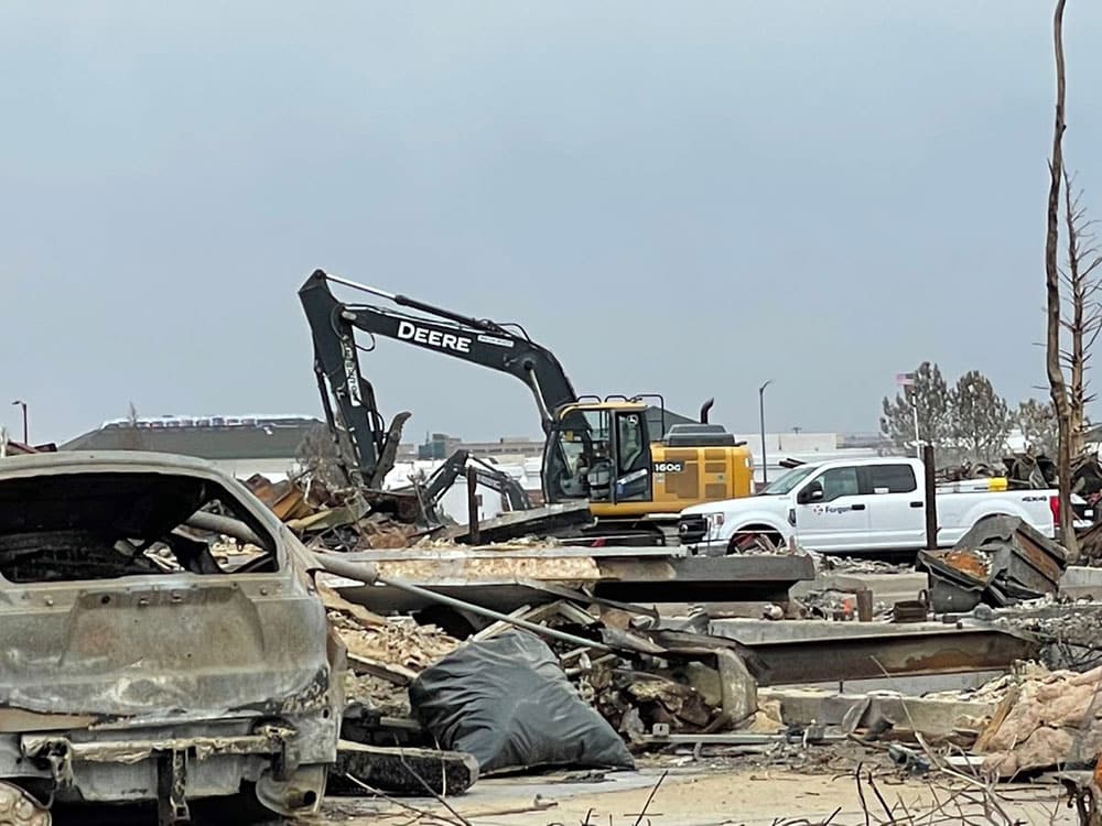 wildfire debris removal